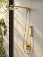CHUVEIRO COM DESVIADOR DOURADO NANOTECNOLOGIA VENZA