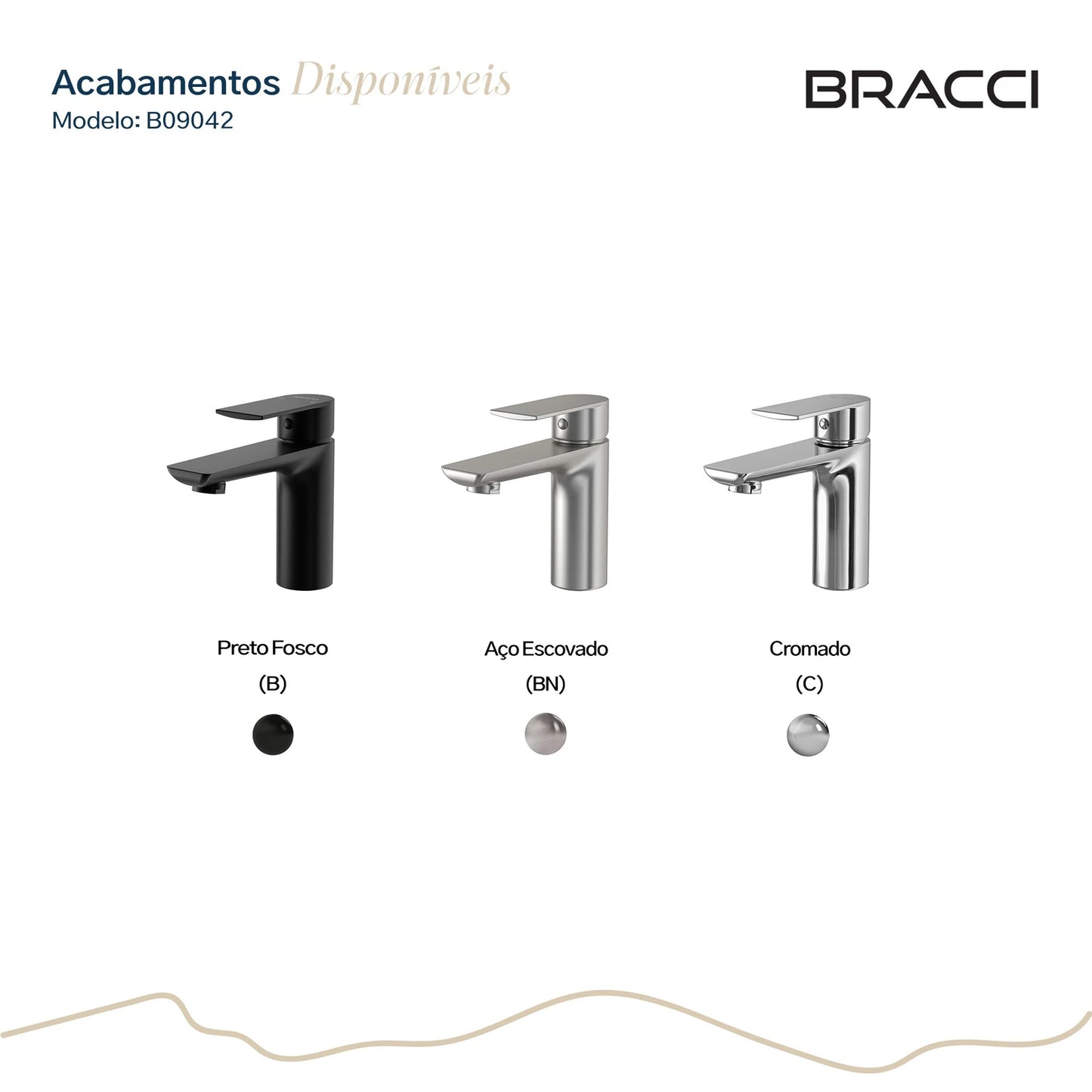 TORNEIRA MONOCOMANDO Q/F ESSENCE BAIXO PRETO