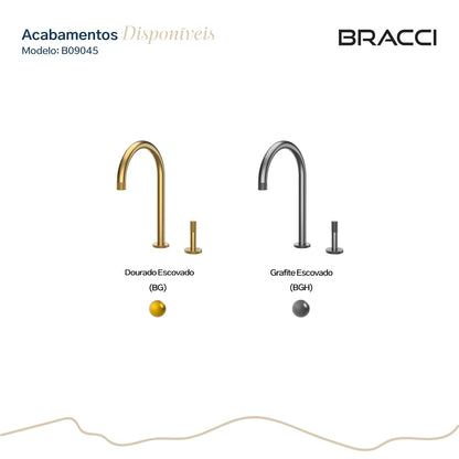 TORNEIRA MONOCOMANDO Q/F ARIA DOURADO ESCOVADO