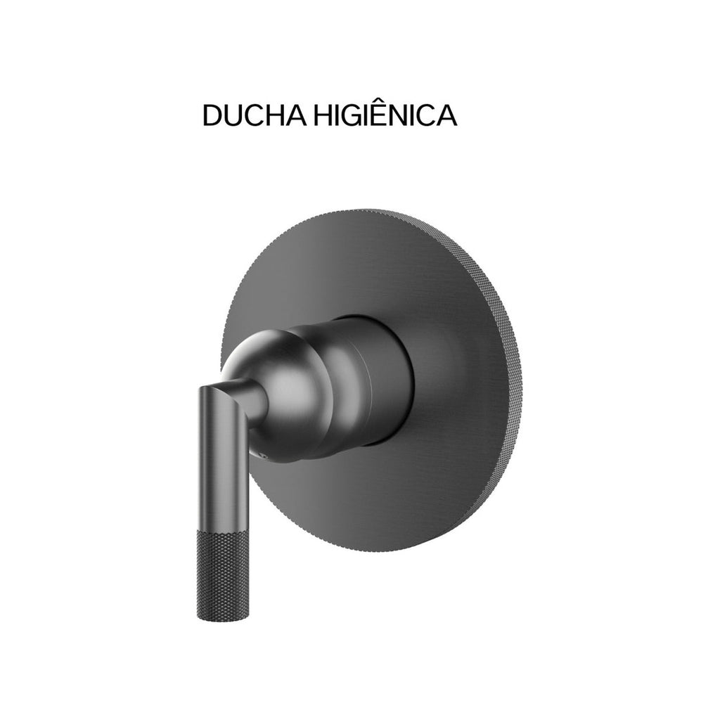 ACABAMENTO MONOCOMANDO DUCHA HIGIÊNICA ARIA GRAFITE ESCOVADO
