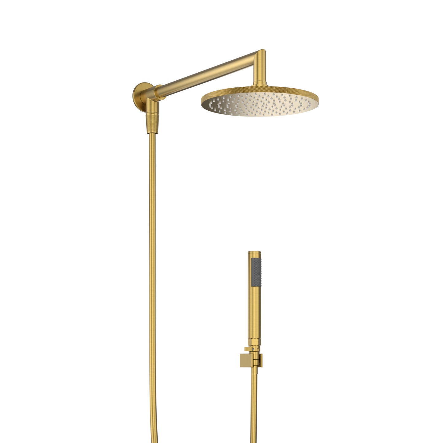 Chuveiro Parede com Desviador Aria Dourado Escovado