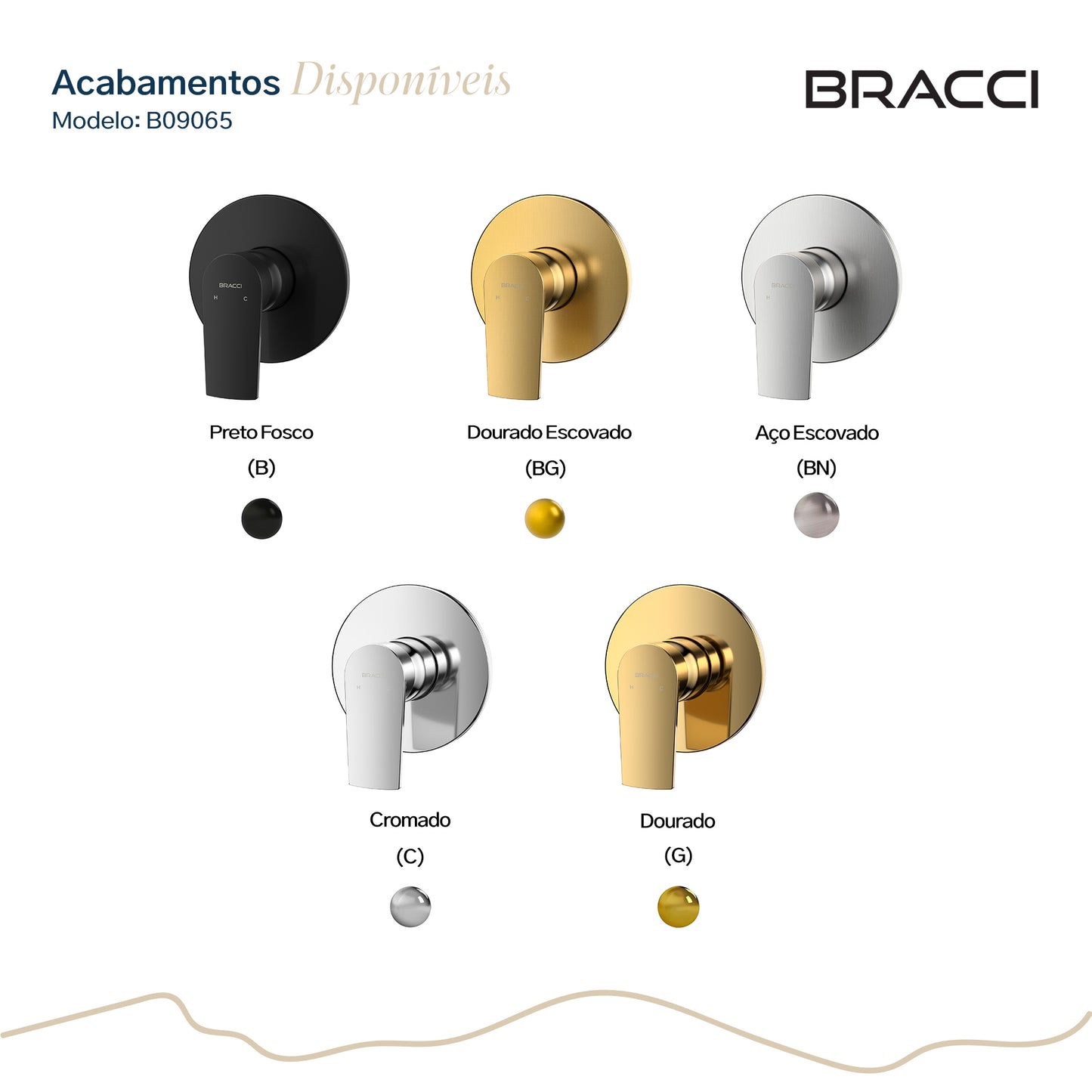 ACABAMENTO MONOCOMANDO CHUVEIRO DOCOL 3/4 DOURADO