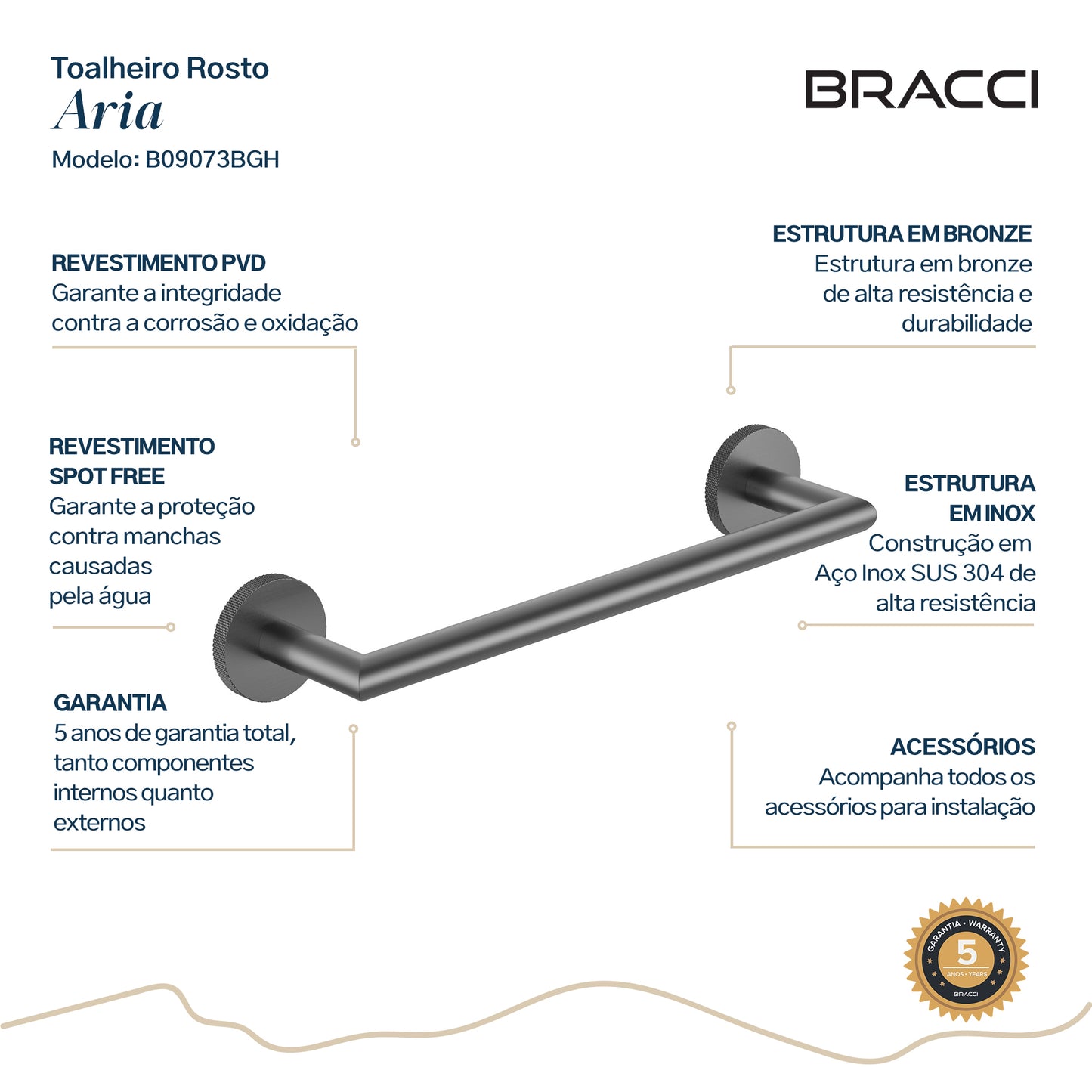 TOALHEIRO ROSTO ARIA