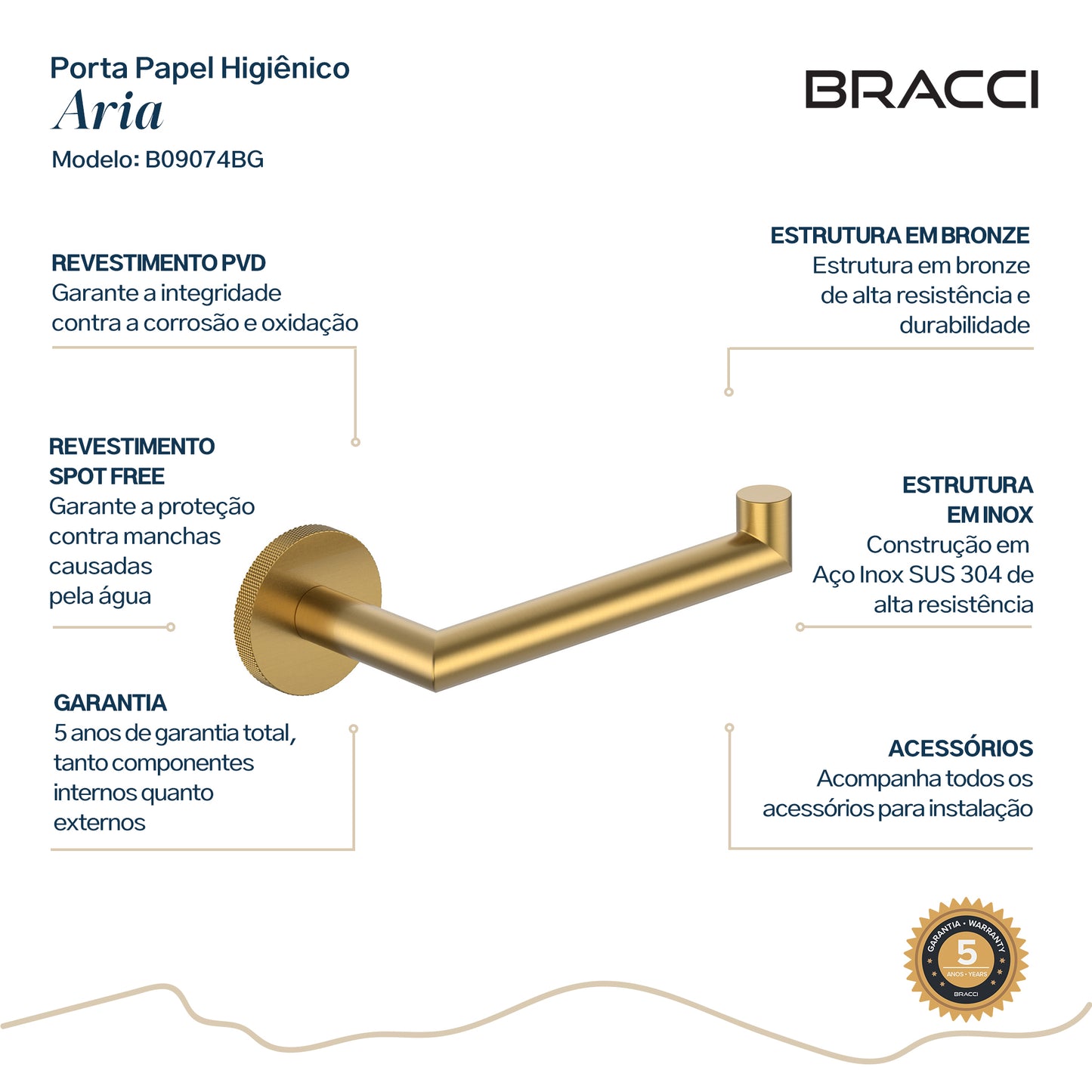 PORTA PAPEL HIGIÊNICO ARIA