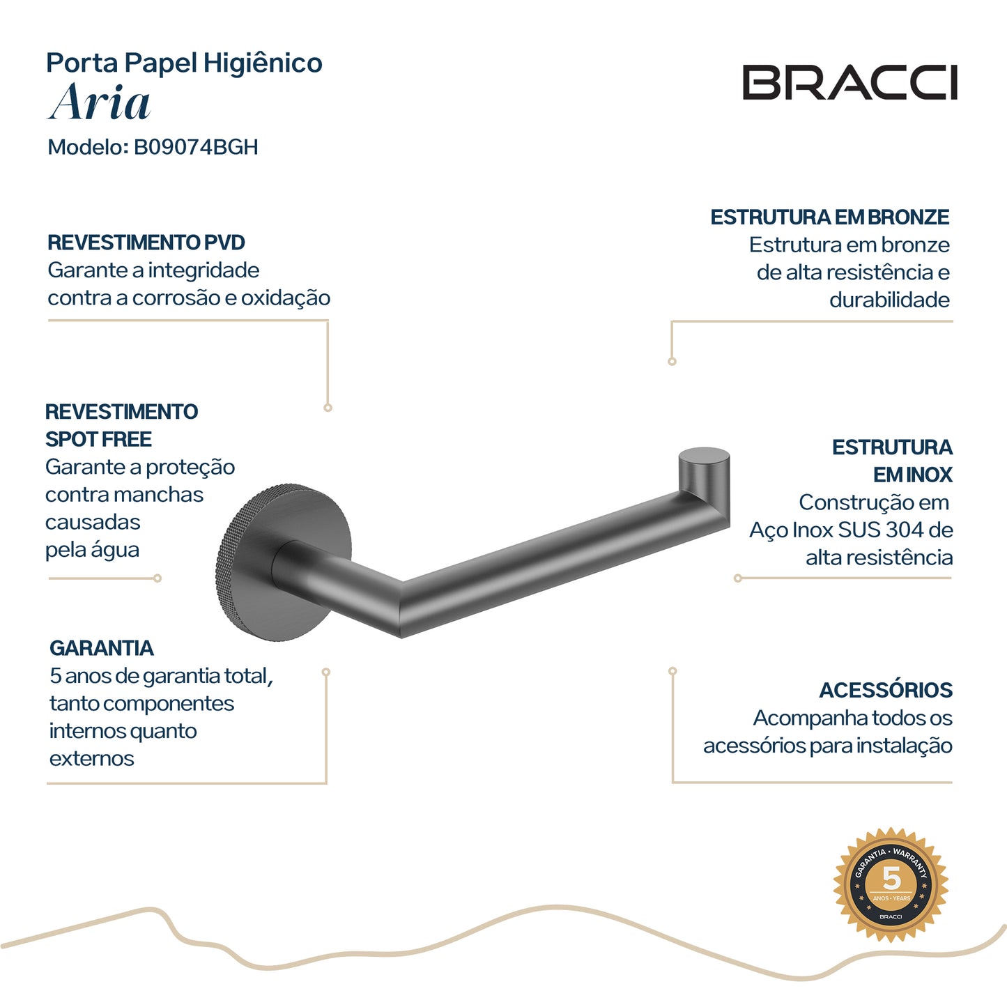 PORTA PAPEL HIGIÊNICO ARIA