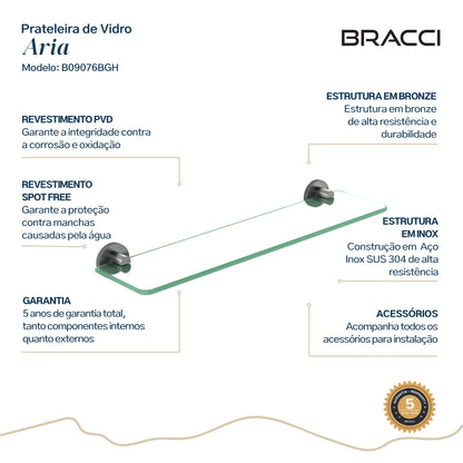 PRATELEIRA VIDRO ARIA