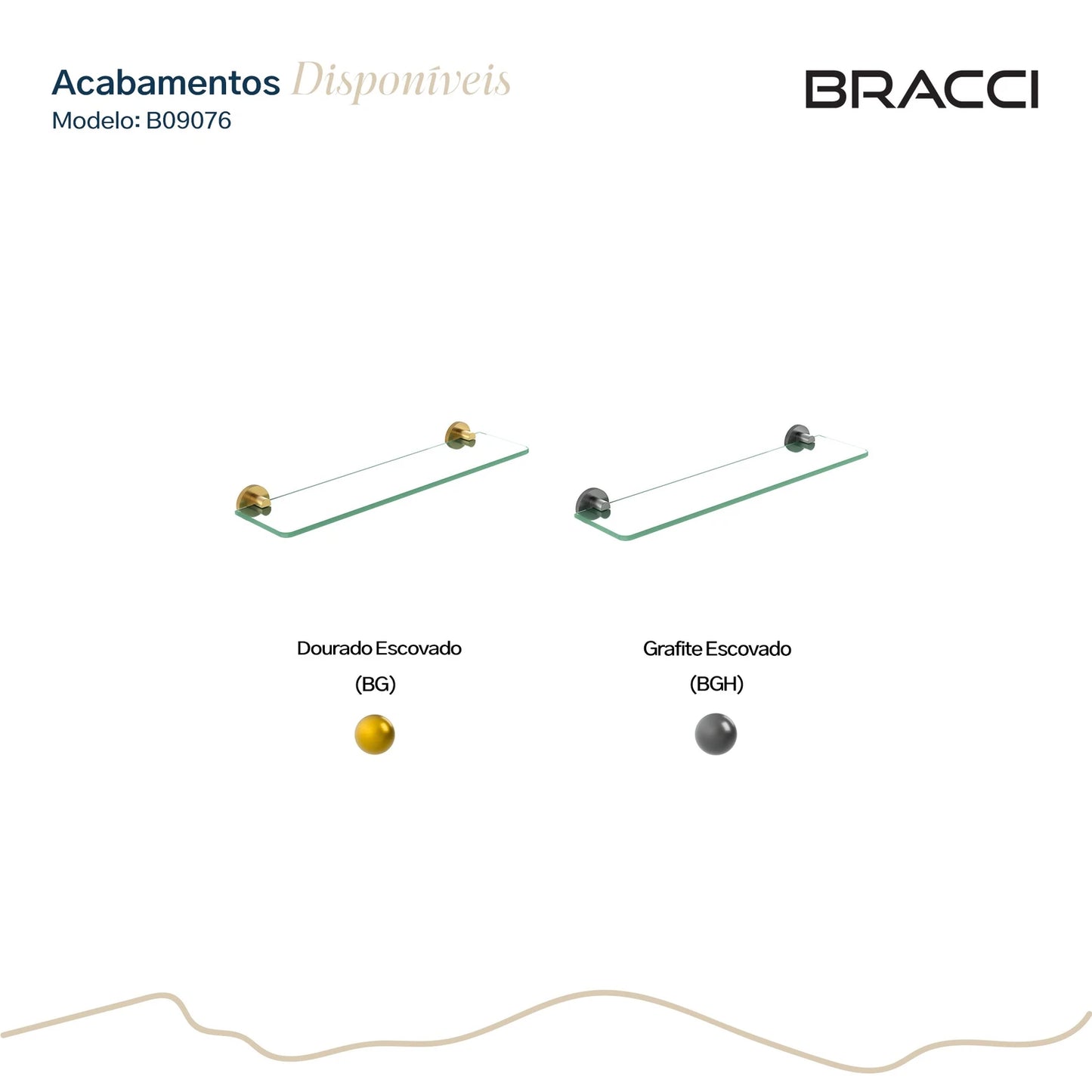 PRATELEIRA VIDRO ARIA