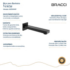 BICA PARA BANHEIRA VENZA PRETO PVD