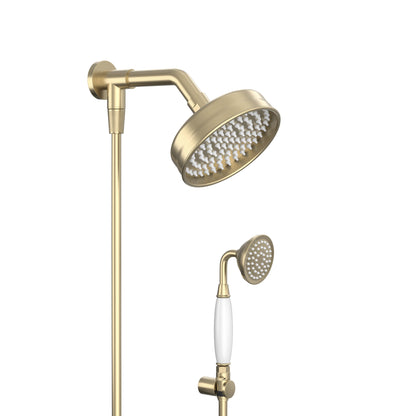 CHUVEIRO ST CLAIRE COM DESVIADOR CHAMPAGNE GOLD