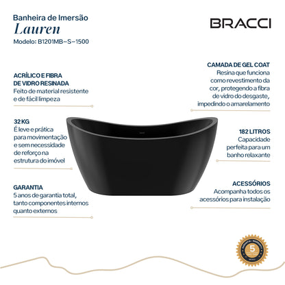 BANHEIRA DE IMERSÃO LAUREN S