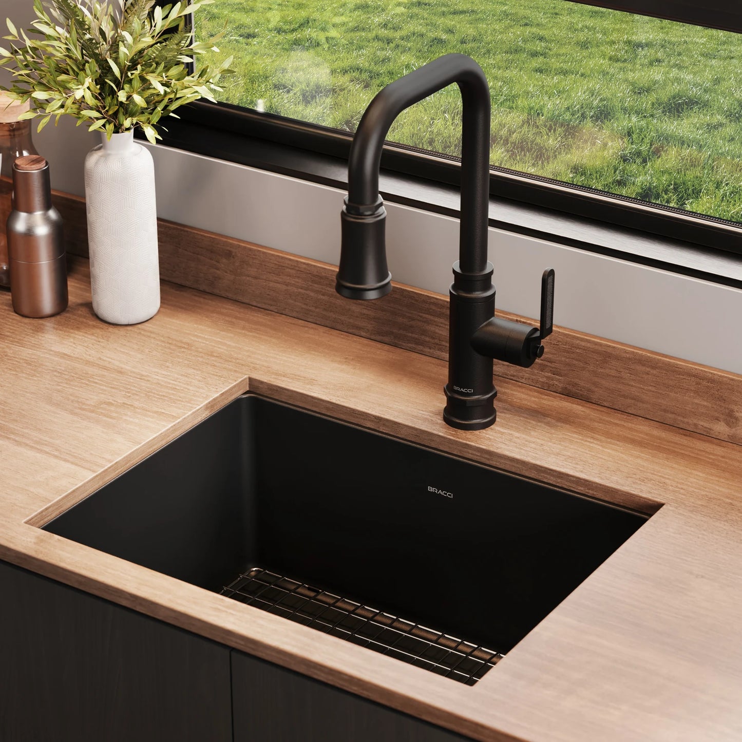 TORNEIRA MONOCOMANDO Q/F INDUSTRIAL PRETO