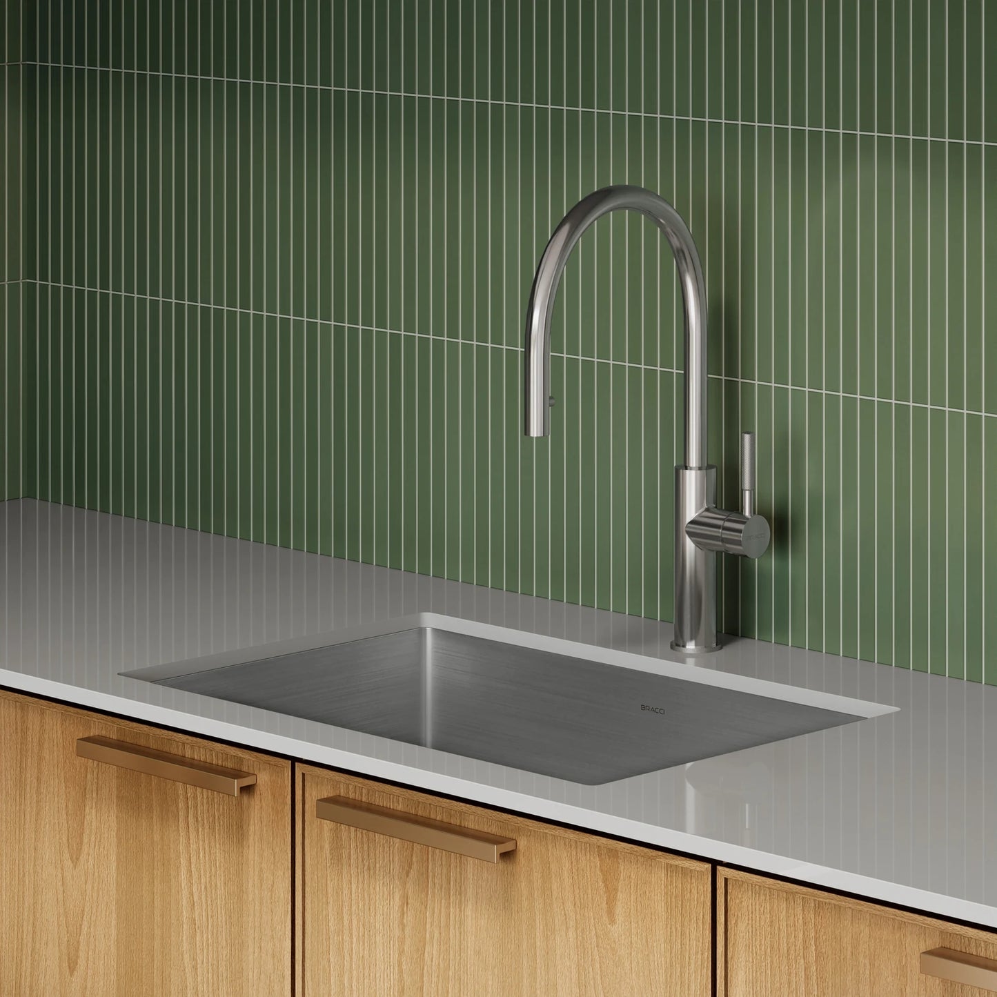 TORNEIRA MONOCOMANDO Q/F ST LOUISE PLUS AÇO ESCOVADO