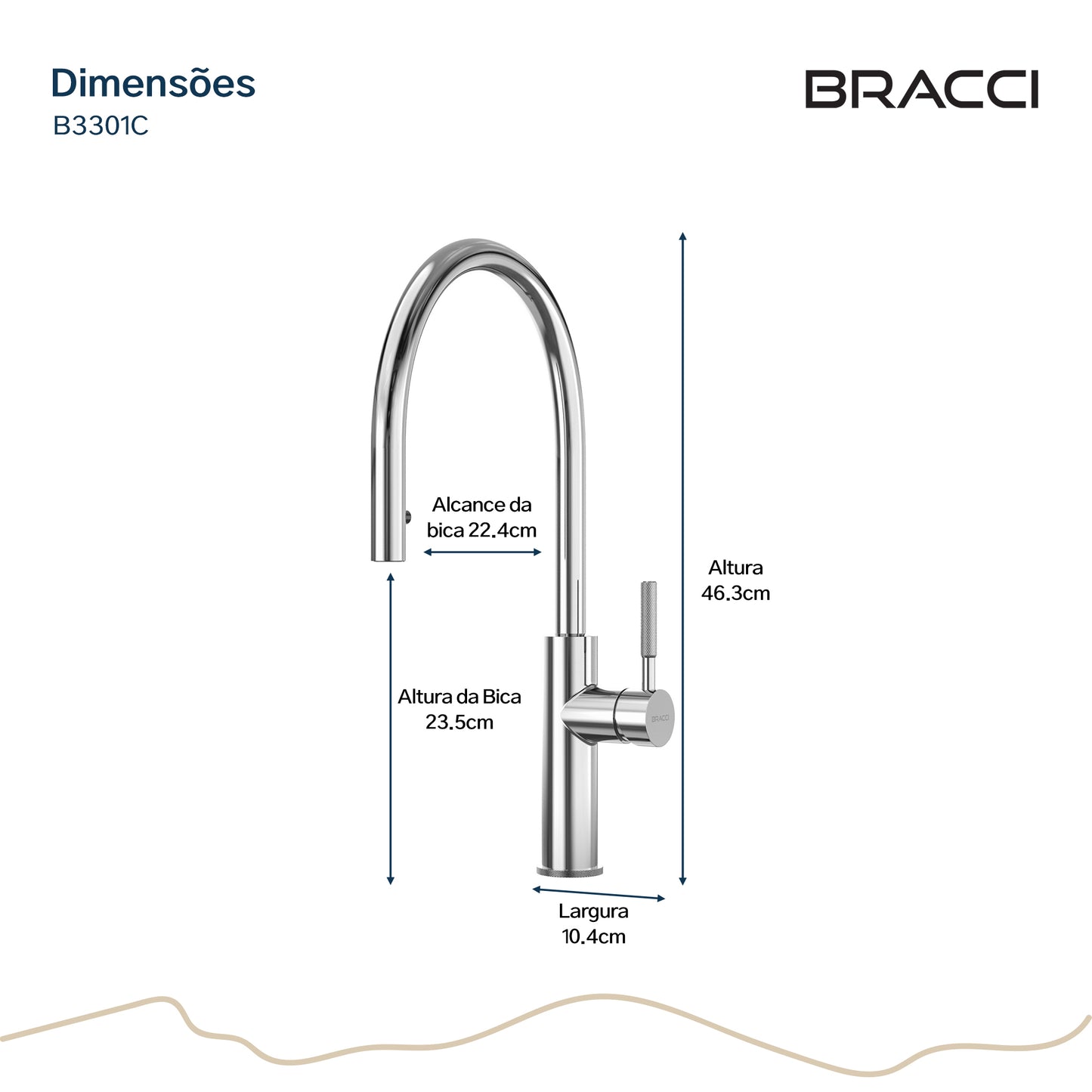 TORNEIRA MONOCOMANDO Q/F ST LOUISE PLUS CROMADO