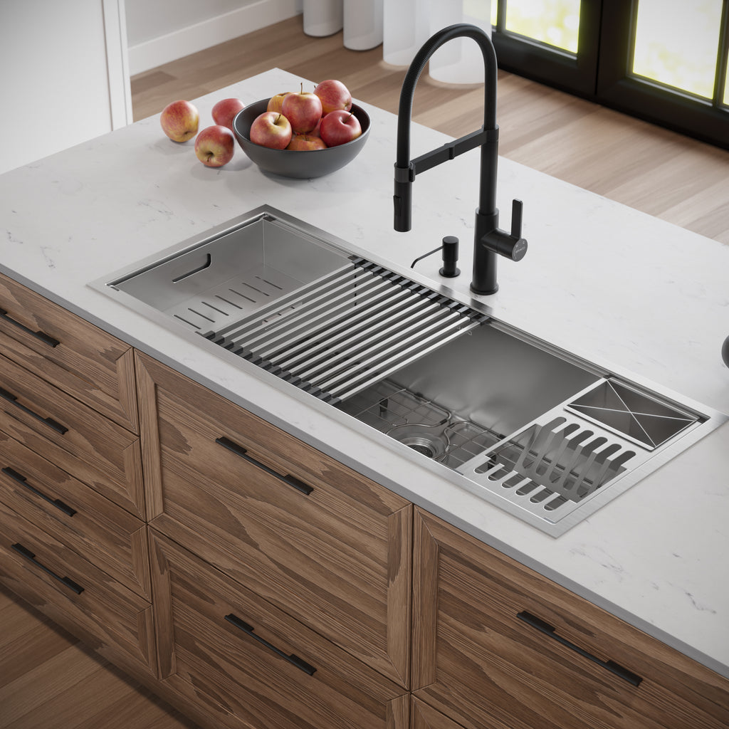 CUBA DE COZINHA WORKSTATION 110CM AÇO INOX
