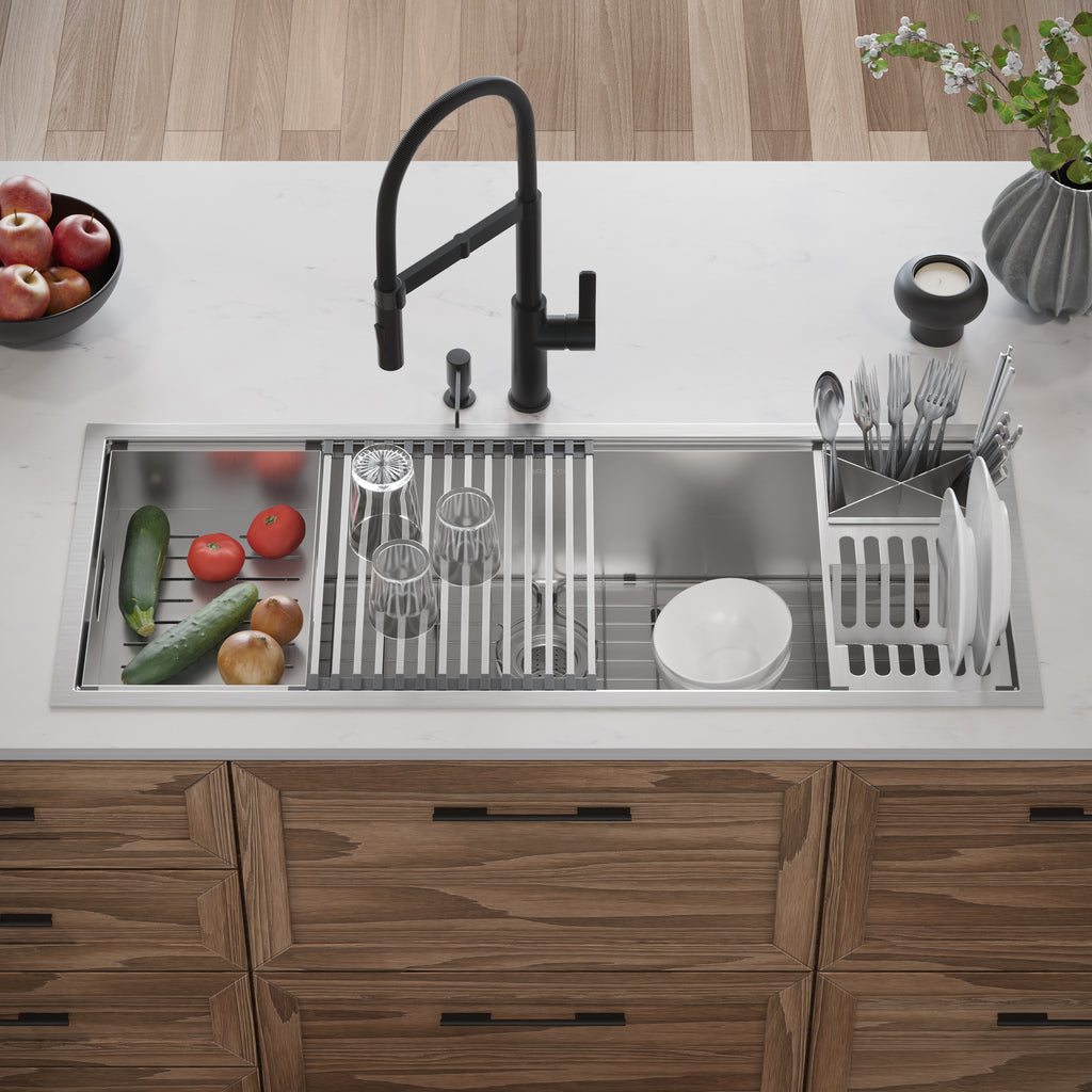CUBA DE COZINHA WORKSTATION 110CM AÇO INOX