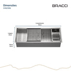 CUBA DE COZINHA WORKSTATION 110CM AÇO INOX