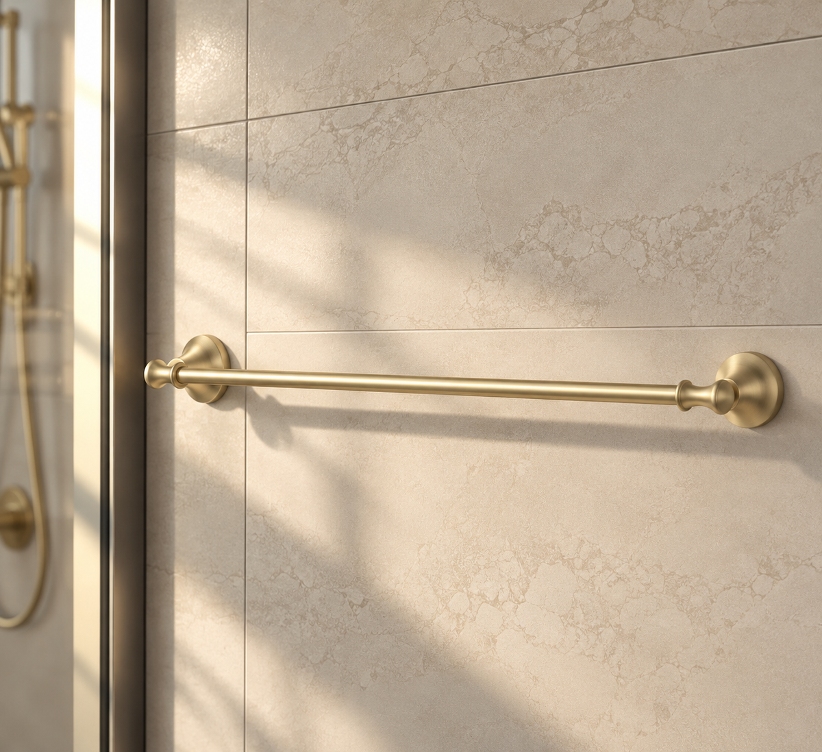 TOALHEIRO SIMPLES ST CLAIRE CHAMPAGNE GOLD