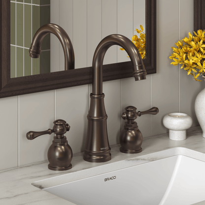 TORNEIRA DUPLO COMANDO Q/F ST CLAIRE BRONZE ESCOVADO