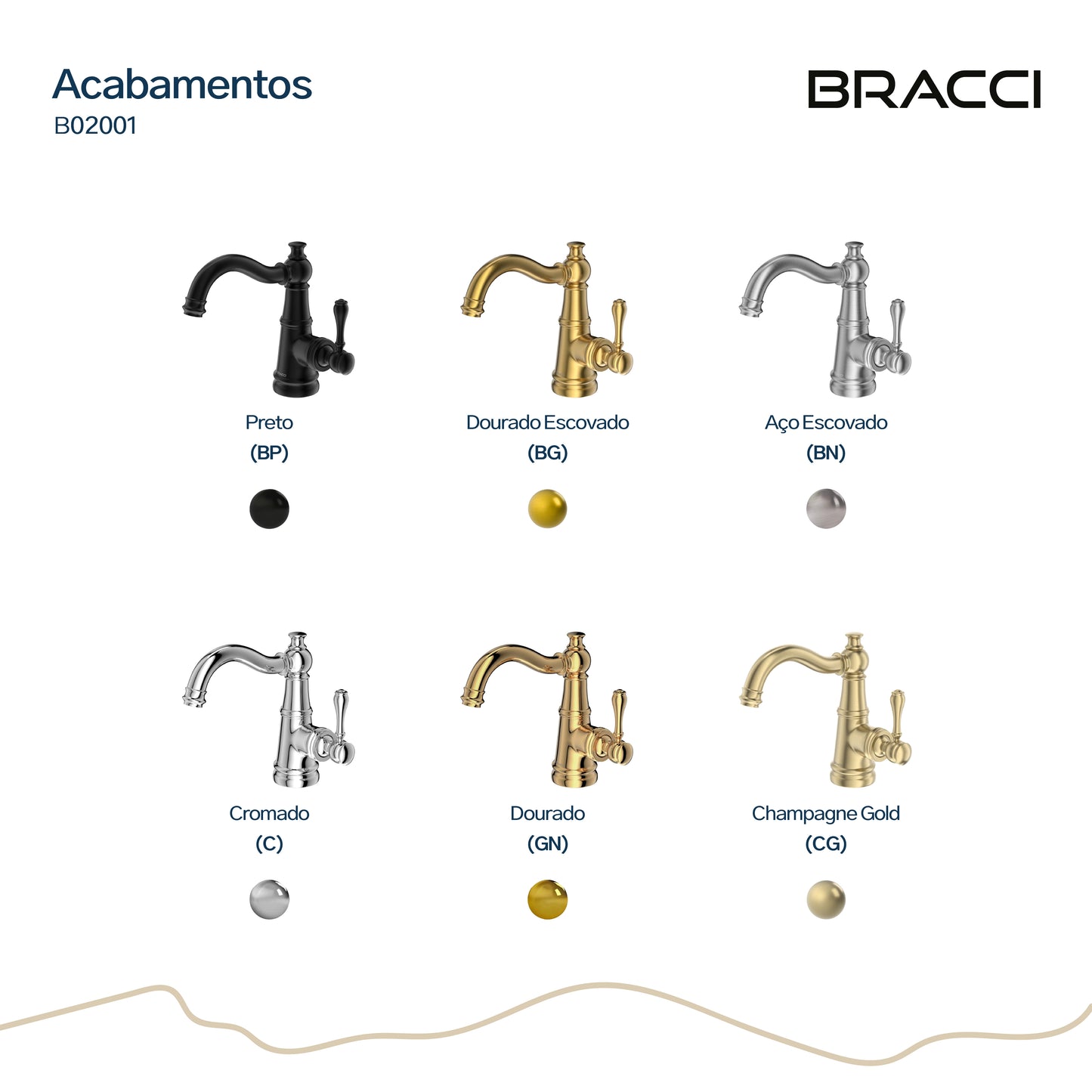 TORNEIRA MONOCOMANDO Q/F ST CLAIRE  PRETO PVD