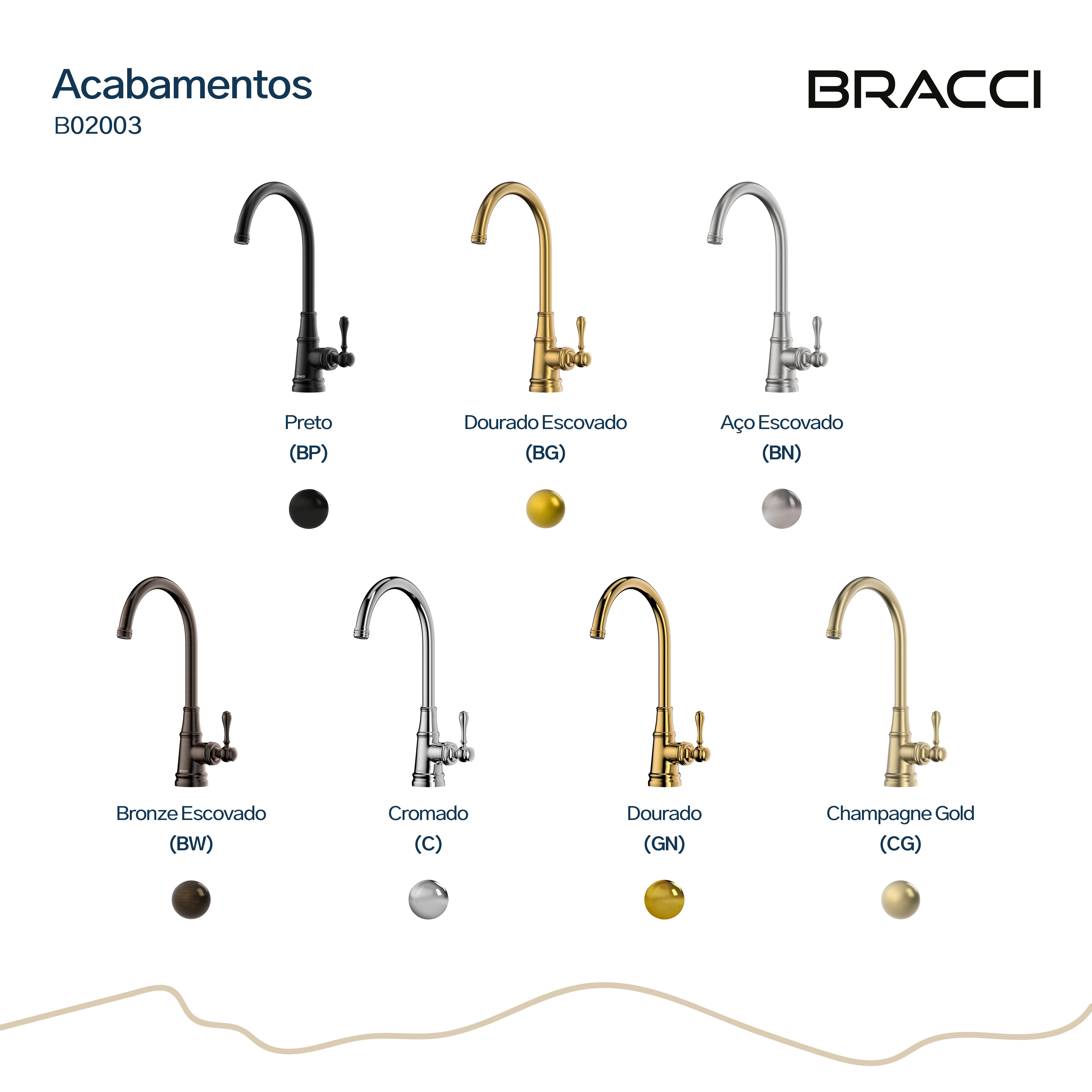 TORNEIRA MONOCOMANDO Q/F ST CLAIRE CROMADO – Bracci