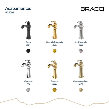 MISTURADOR MONOCOMANDO PRETO FOSCO ST CLAIRE PVD