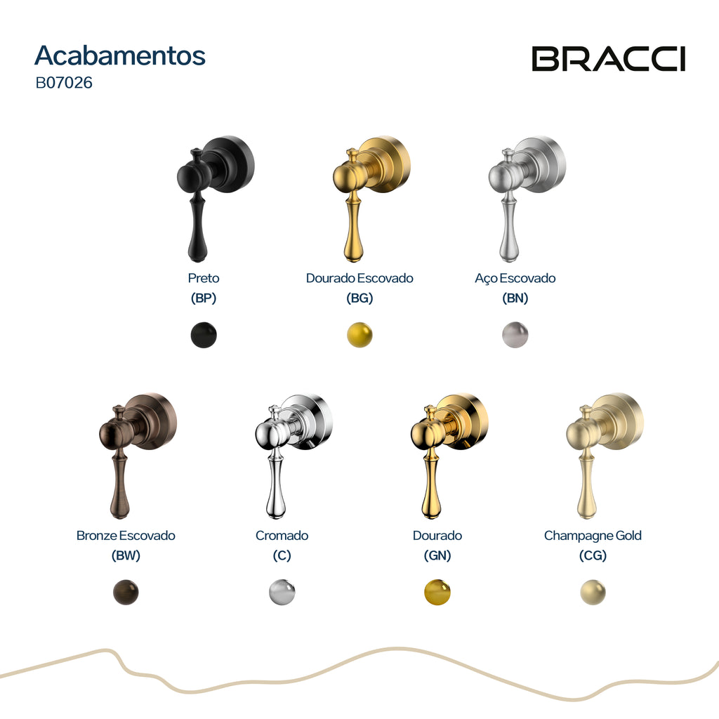 ACABAMENTO DE REGISTRO ST CLAIRE BRONZE ESCOVADO