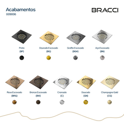 RALO 15X15 AÇO ESCOVADO