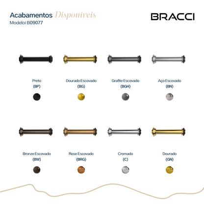 TUBO DE LIGAÇÃO VASO SANITÁRIO BRONZE ESCOVADO