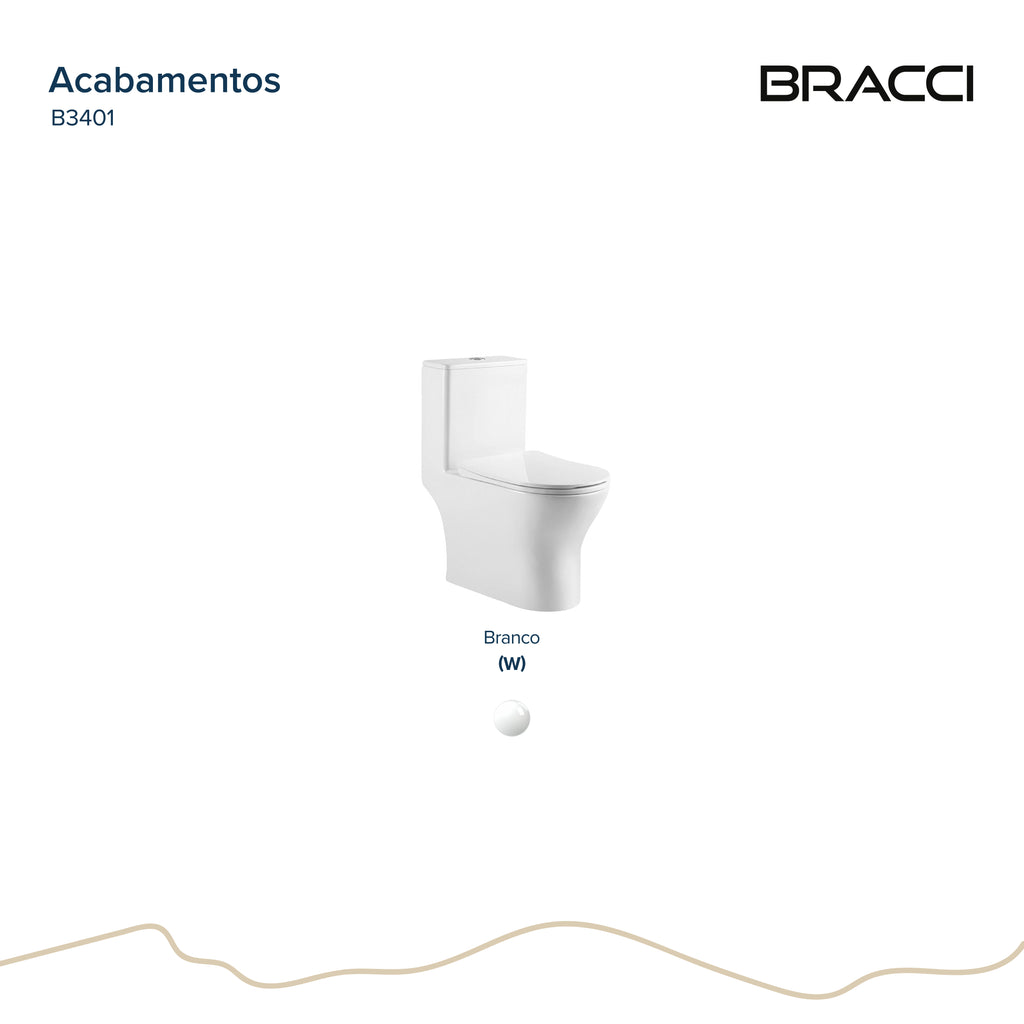 BACIA SANITÁRIA MONOBLOCO SERENA BRANCA
