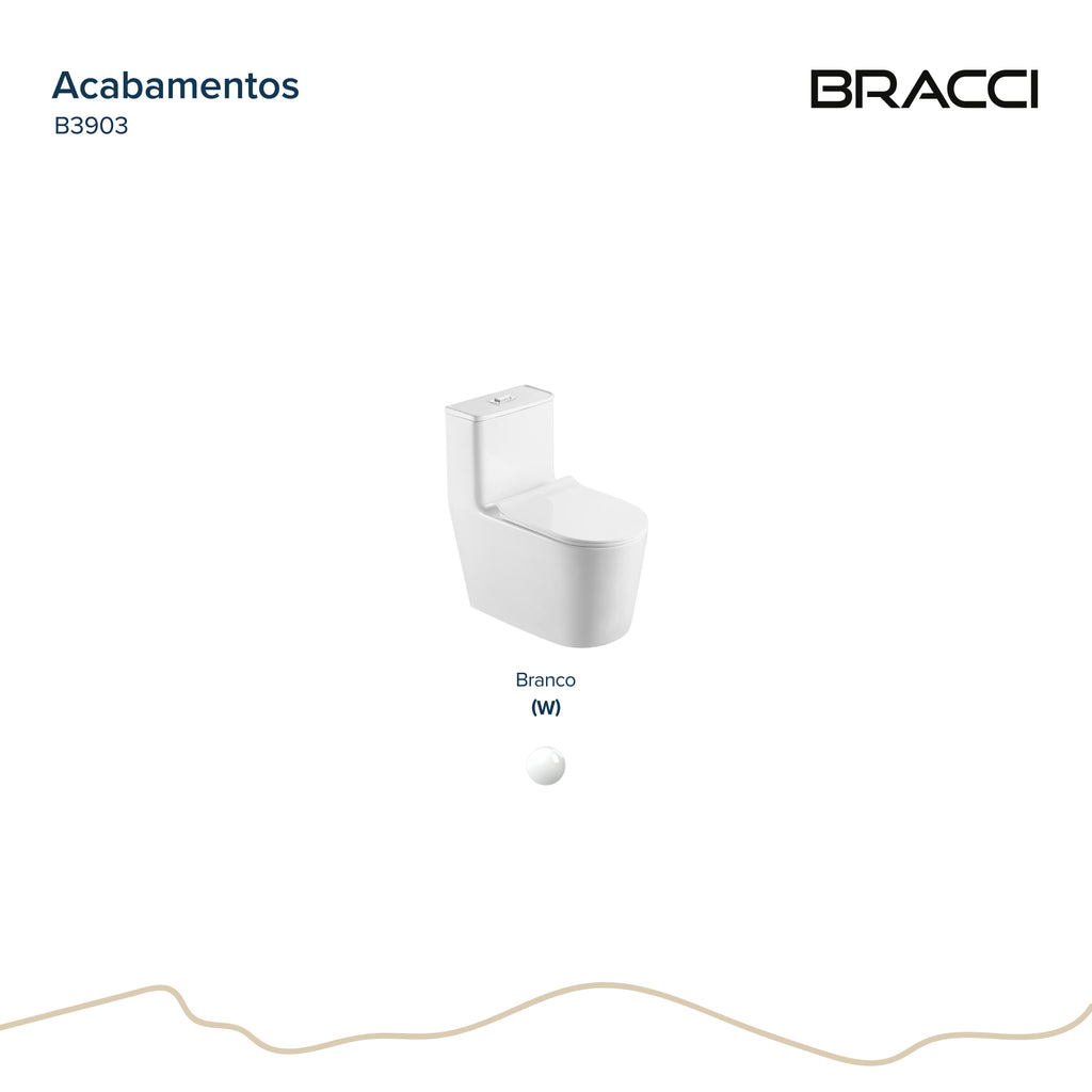 BACIA SANITÁRIA MONOBLOCO RIVA BRANCA