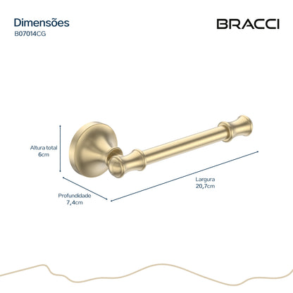 PORTA PAPEL HIGIENICO ST CLAIRE CHAMPAGNE GOLD