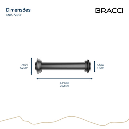 TUBO DE LIGAÇÃO VASO SANITÁRIO GRAFITE ESCOVADO
