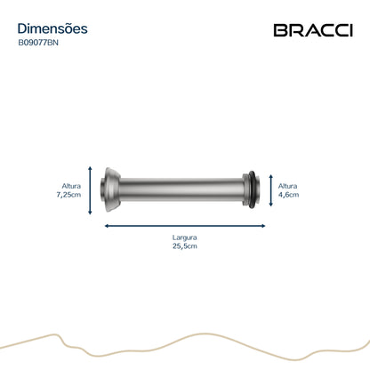 TUBO DE LIGAÇÃO VASO SANITÁRIO AÇO ESCOVADO