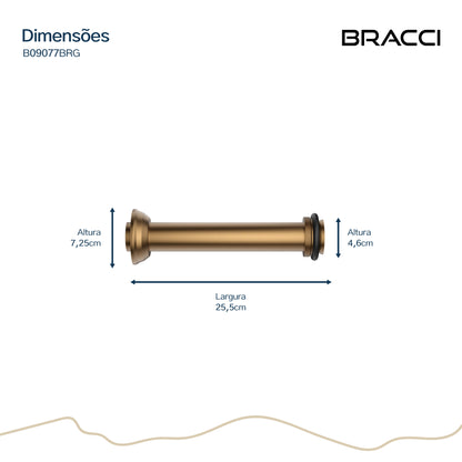 TUBO DE LIGAÇÃO VASO SANITÁRIO ROSE ESCOVADO