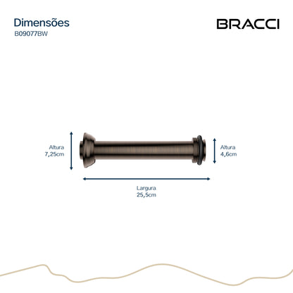 TUBO DE LIGAÇÃO VASO SANITÁRIO BRONZE ESCOVADO