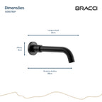 BICA PARA BANHEIRA PRETO PVD
