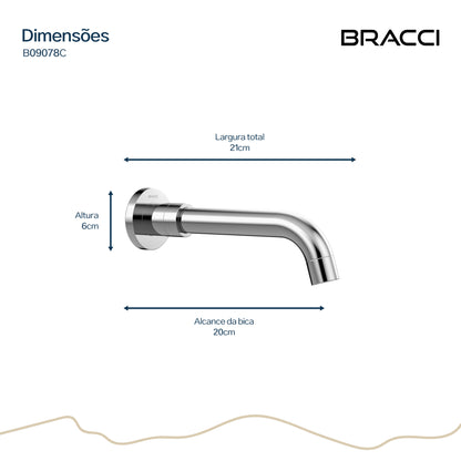 BICA PARA BANHEIRA CROMADO