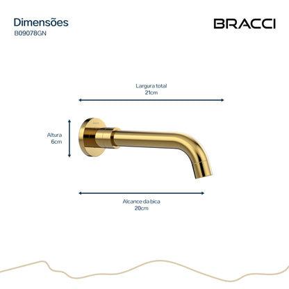 BICA PARA BANHEIRA DOURADO NANOTECNOLOGIA