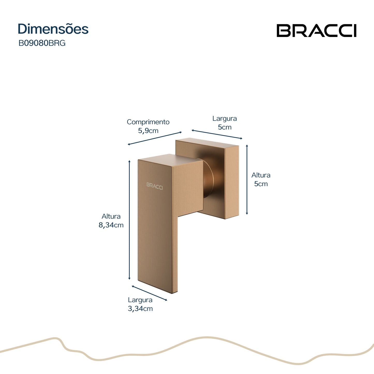 ACABAMENTO DE REGISTRO ROSE ESCOVADO