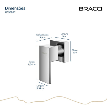 ACABAMENTO DE REGISTRO CROMADO