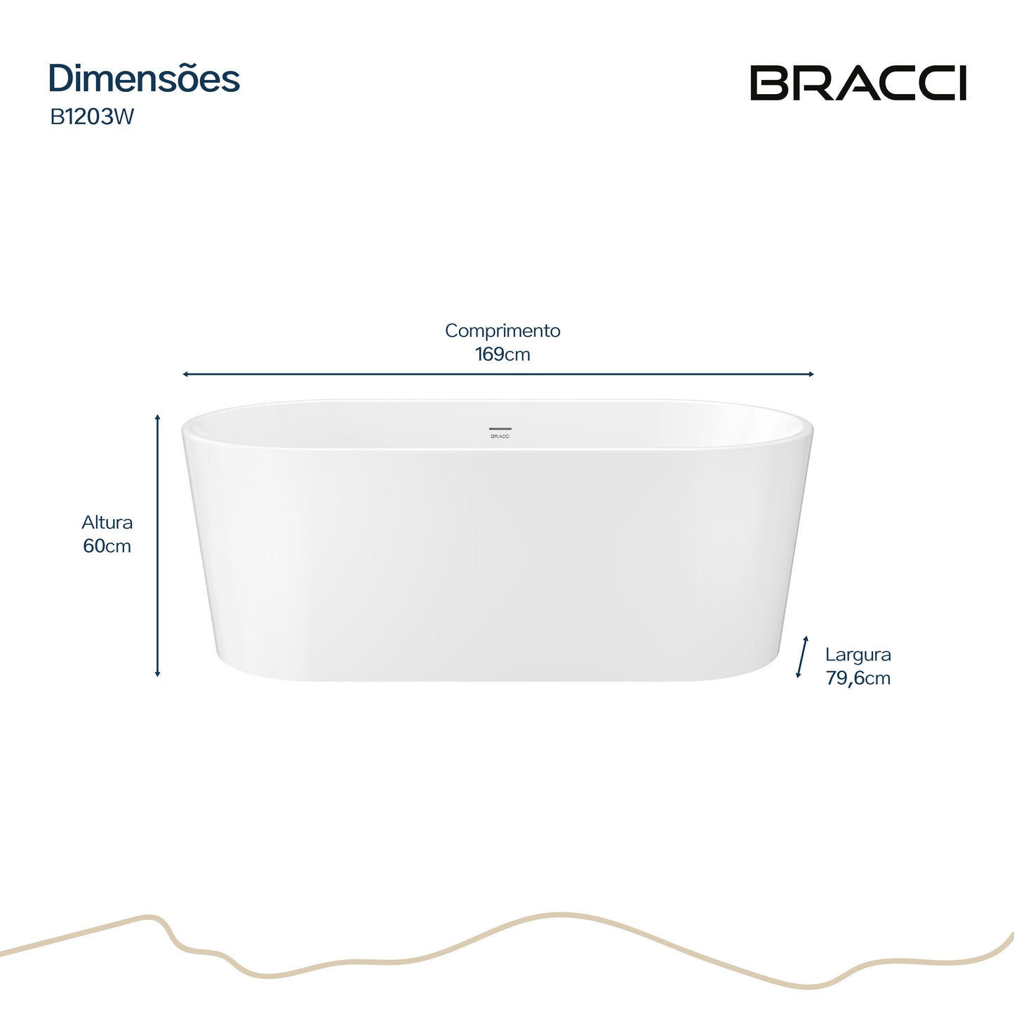 BANHEIRA DE IMERSÃO MAESTRI 1.69 M
