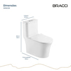 BACIA SANITÁRIA MONOBLOCO FIORA BRANCA