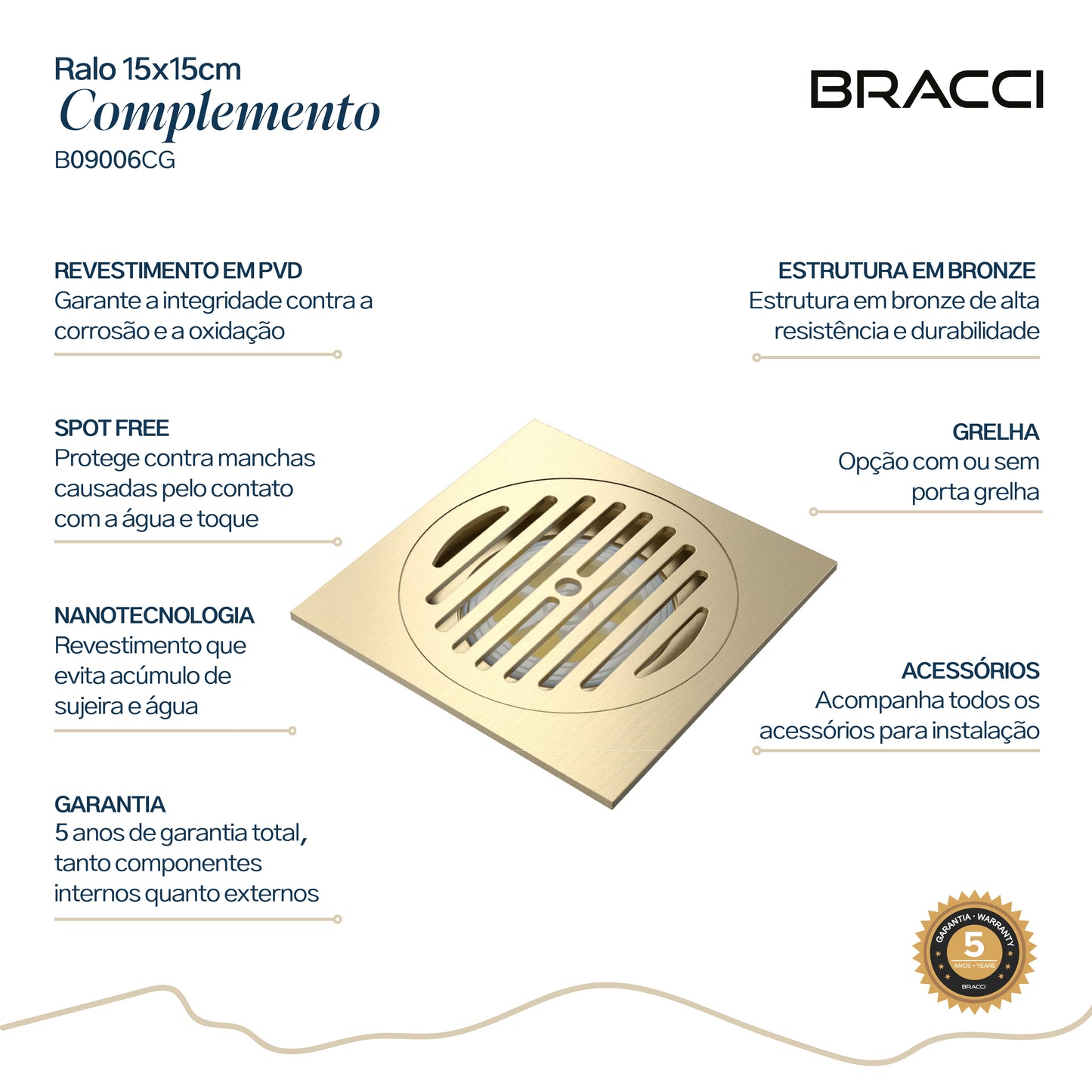 RALO PISO 15X15 CHAMPAGNE GOLD