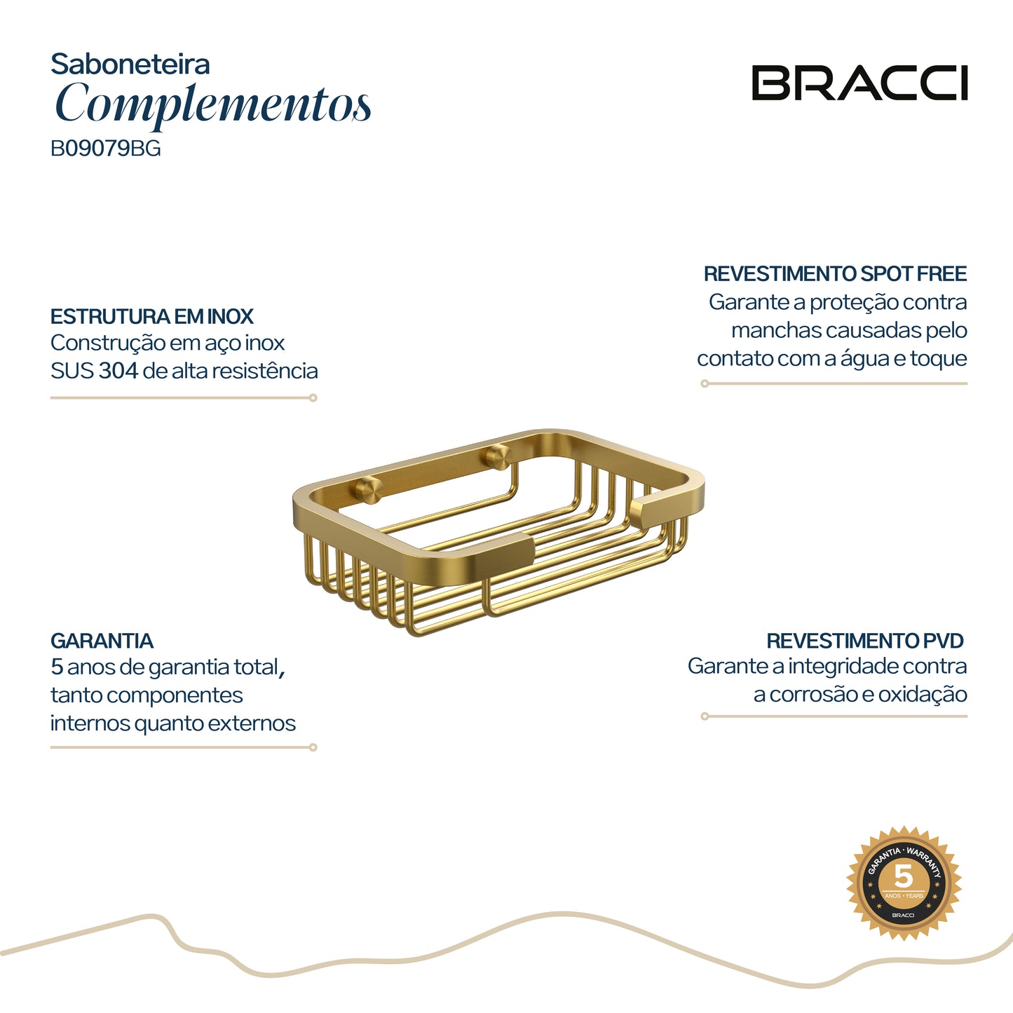 SABONETEIRA DOURADO ESCOVADO