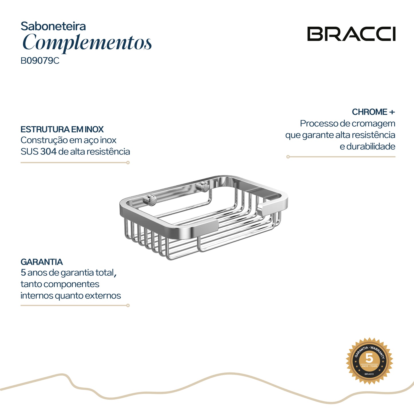 SABONETEIRA CROMADA