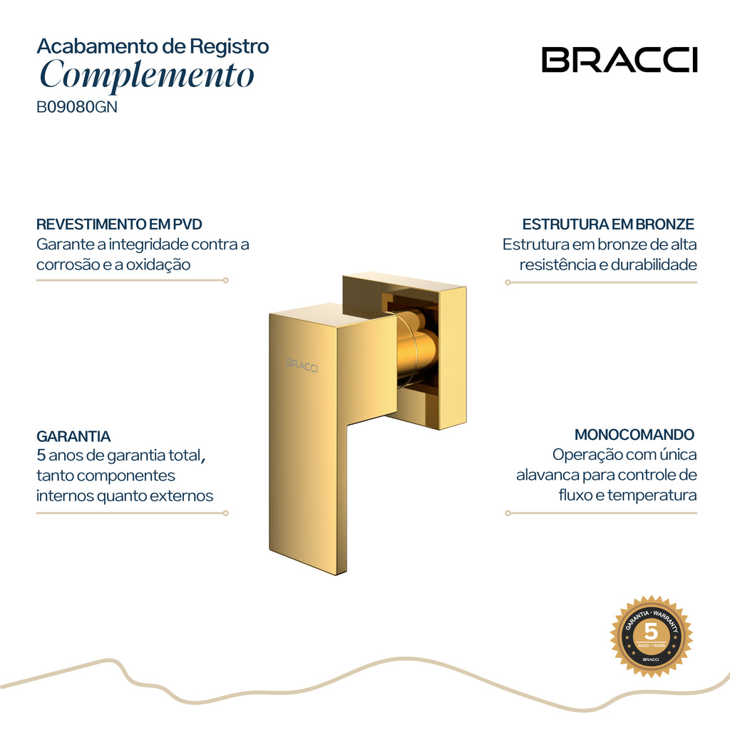 ACABAMENTO DE REGISTRO DOURADO NANOTENOLOGIA