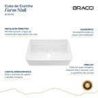 CUBA FARM SINK EM FIRECLAY 76 CM