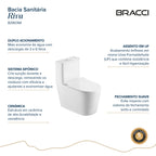BACIA SANITÁRIA MONOBLOCO RIVA BRANCA