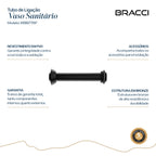 TUBO DE LIGAÇÃO VASO SANITÁRIO PRETO
