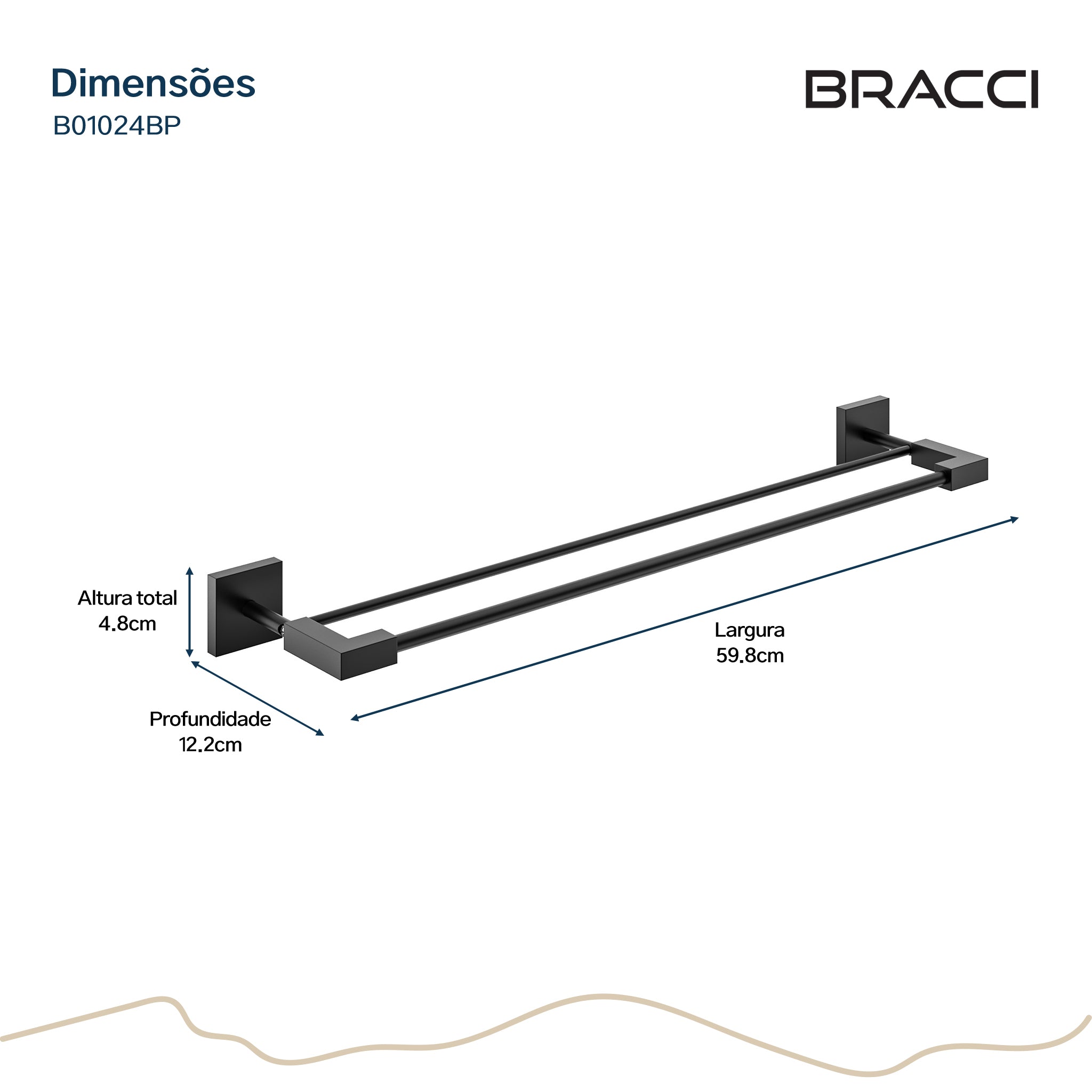35coralページ TOALHEIRO DUPLO PRETO FOSCO VERCCI PVD – Bracci